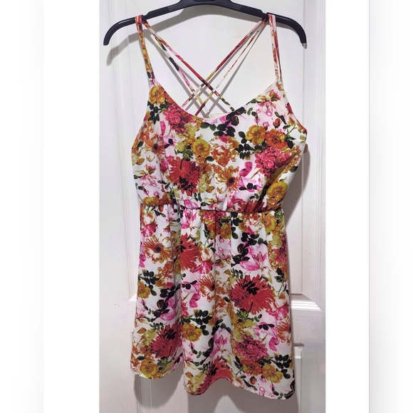 Dynamite | Floral Crossback Mini Dress - Picture 1 of 7